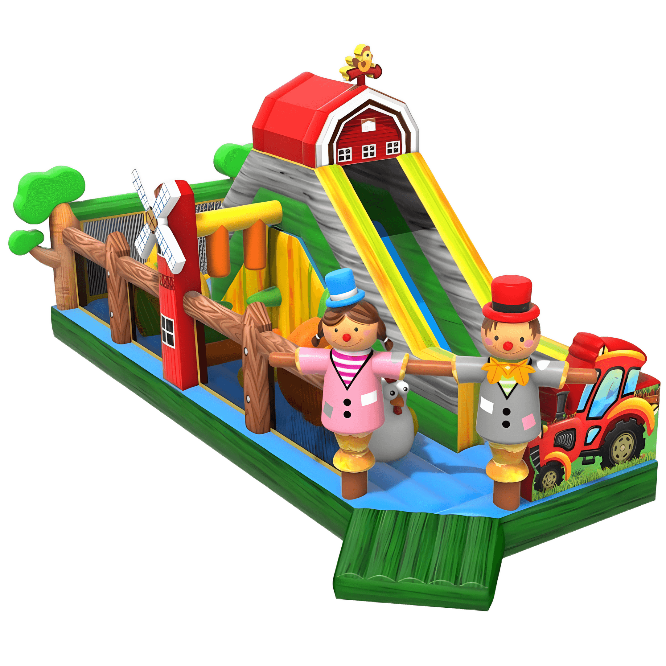 Pripučiamas batutas LINKSMASIS ŪKIS – vaizdas iš priekio