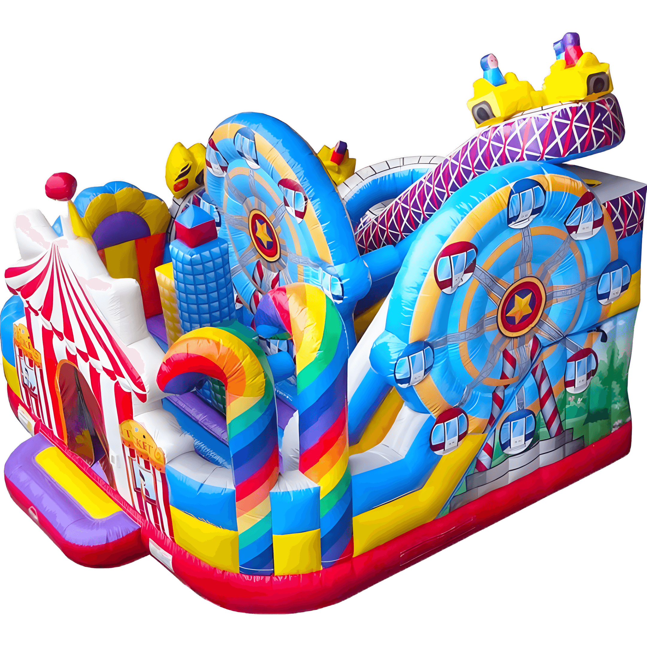 PRAMOGŲ PARKAS – pripučiamas batutas nuomai Vilniuje